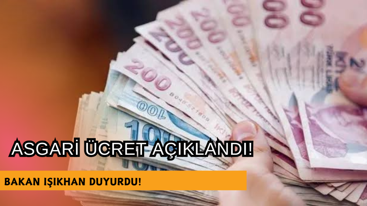 Asgari Ücret Açıklandı! 